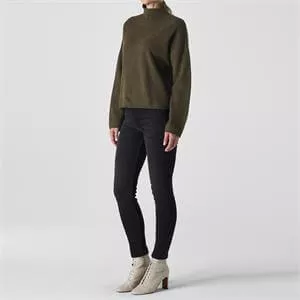 Whistles Sculpted Skinny Black Jeans